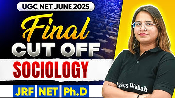 UGC NET Sociology Final Cutoff 2025 | Marks Required for JRF/NET/PhD Explained | Nidhi Ma