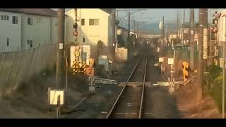 JR川越線南古谷発高麗川行き最前展望　南古谷発高麗川行きは平日１日１本のみ