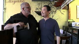 Richard Daigle with a Chat with Miyako Sushi Owner