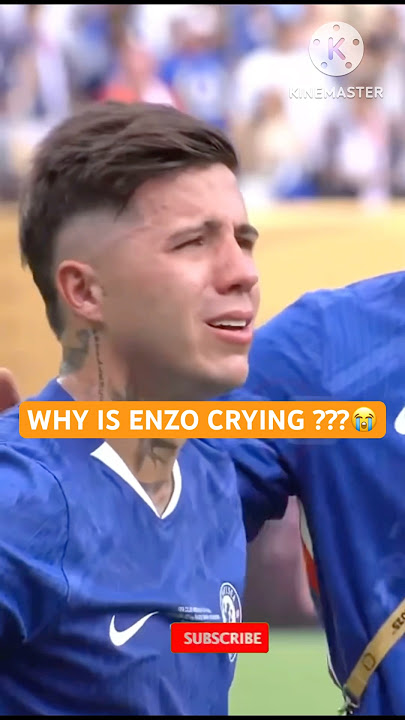 Why is Enzo Fernandez Crying Uncontrollably?!!!😭 #chelseavspsg #clubworldcup #chelsea