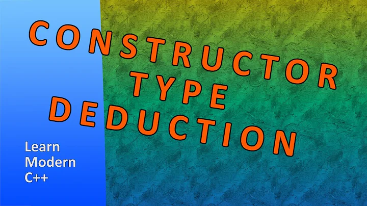 Class Template Type Deduction from Constructor - Learn Modern C++