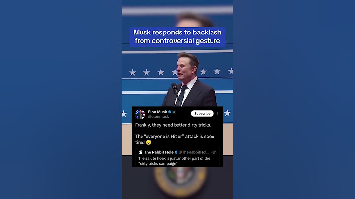 Elon Musk RESPONDS to backlash from controversial gesture