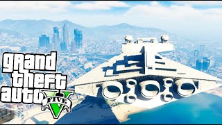 GTA V PC MOD STAR WARS NAVE ESPACIAL DEL IMPERIO Imperial Star Destroyer Blimp GTA 5 MOD PC Makiman