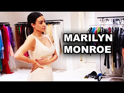 I can squeeze into anything! 😎 Kim about Marilyn Monroe dress #viral