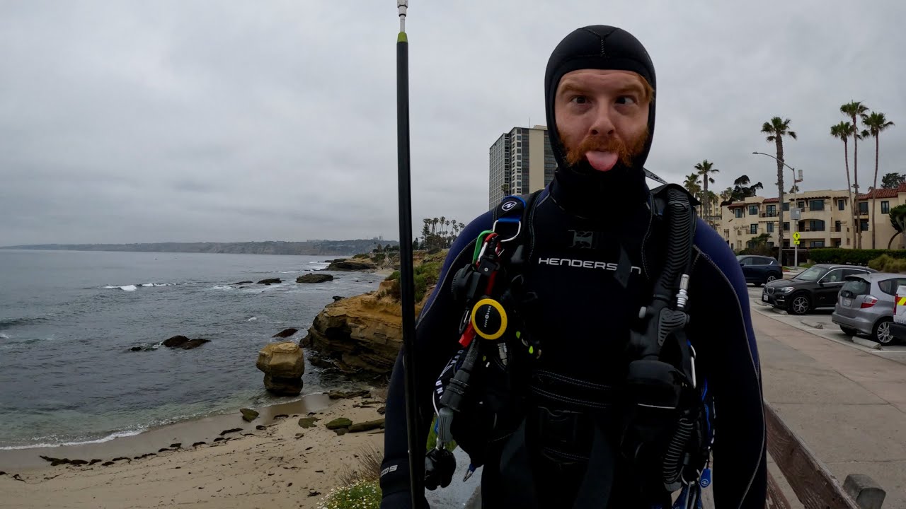 Spearfishing at Children's Pool Beach, La Jolla 6/4/2023