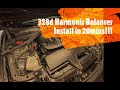 BMW N47 328D Harmonic Balancer Install in 20mins