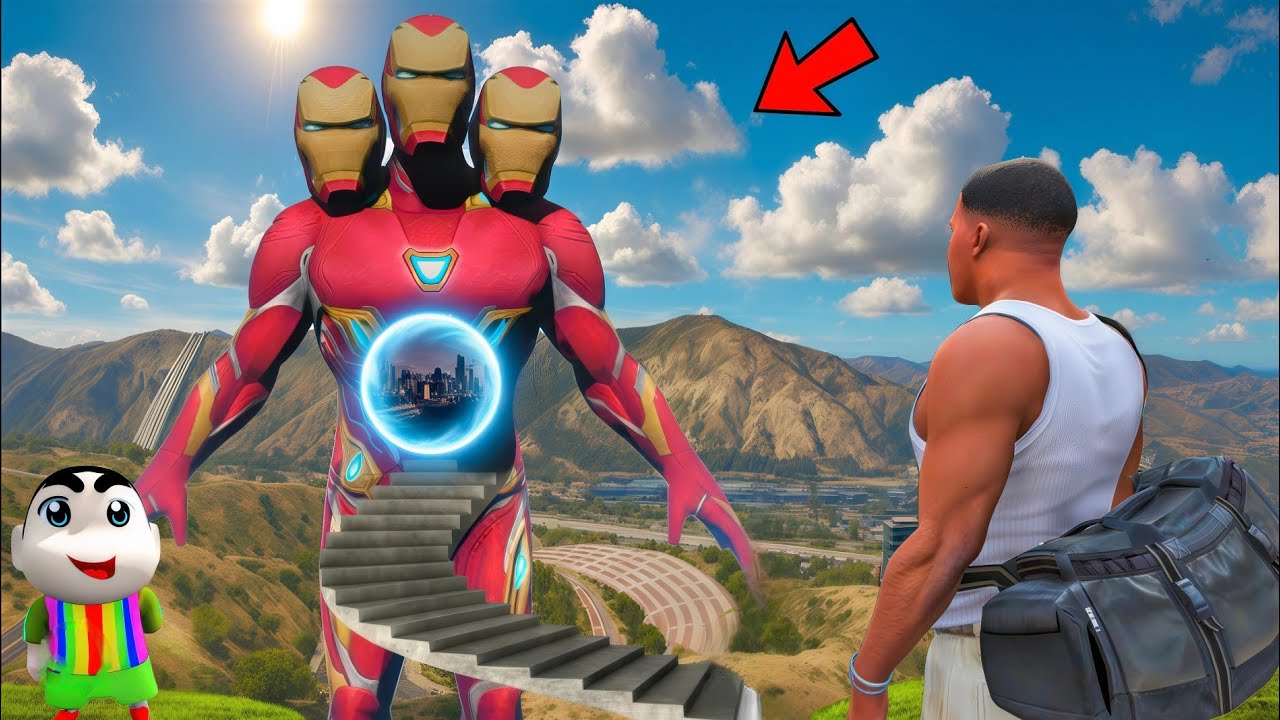 FRANKLIN FOUND A STAIRWAY TO IRONMAN'S MOUTH IN GTA 5