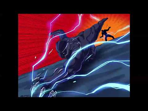 Black Panther Illustration Process - Time Lapse