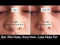 Lose nose fat  get slim nose  nose reshaping exercise  nose slimming sharp nose nose exercise
