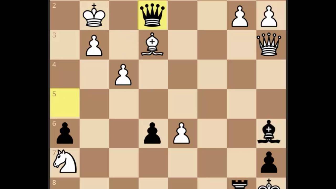 ⁣Шахматы.  Матовая атака на короля