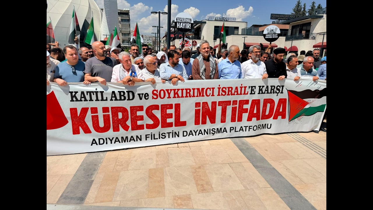 Adıyaman Filistin Dayanışma Platformu'ndan Filistin Kara Konvoyu için çağrı