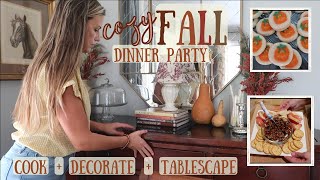 the COZIEST fall dinner // Fall Cook + Decorate With Me
