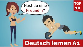 Deutsch lernen mit Dialogen | Lektion 5 | Hast du eine Freundin? einen Freund? | \