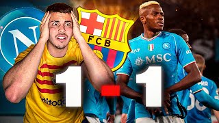 Hincha del Barca reacciona al Napoli 1-1 Barca!! (Nos mereciamos mucho mas...)