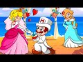 Marios wedding mario and peach get married  mario love story  super mario bros animation