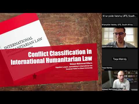 محاضرة القانون الدولي الإنساني وتصنيف النزاع المسلح الإنجليزية