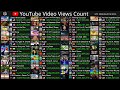 [Live] Top50 Video Views Count - Baby Shark Dance, Despacito, Wheels on the Bus & More