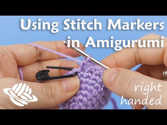 How to Use Stitch Markers in Amigurumi (right-handed version) 