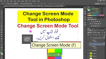Photoshop Screen Modes Full Screen Mode, Full Screen Mode with Toolbar, Standard Screen Mode