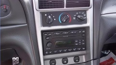How To Install Aftermarket Radio in (99-04) Mustang
