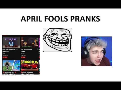 All April fools pranks on streamers and @steak