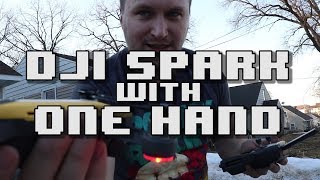 DJI Spark with One Hand (BEST TECHNIQUE FOR GPS LOCK) Bing Err DJI Forum