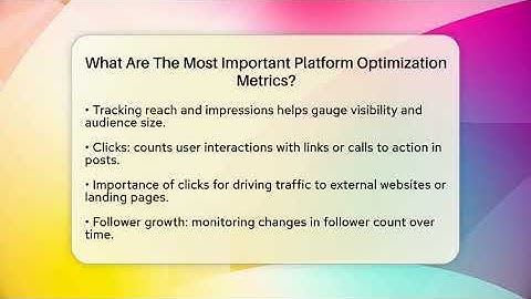 What Are The Most Important Platform Optimization Metrics? - Everyday-Networking