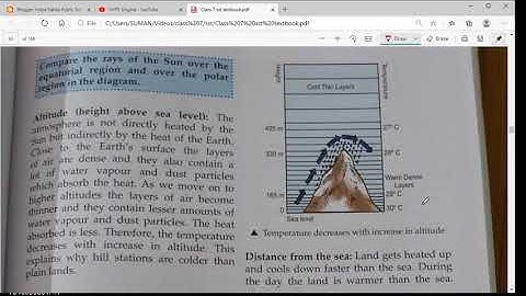 Class 7 geography ch 5 Elements of weather and climate part 1