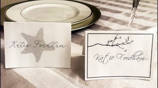 How to make name tent tags or food tent tags in 5 minutes