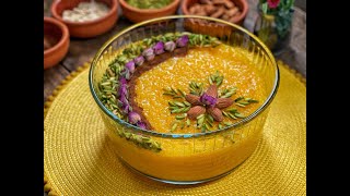 Shole Zard,Persian saffron pudding recipe ✅شله زرد٫ طرز تهیه شله زرد سنتی٫تزیین شله زرد