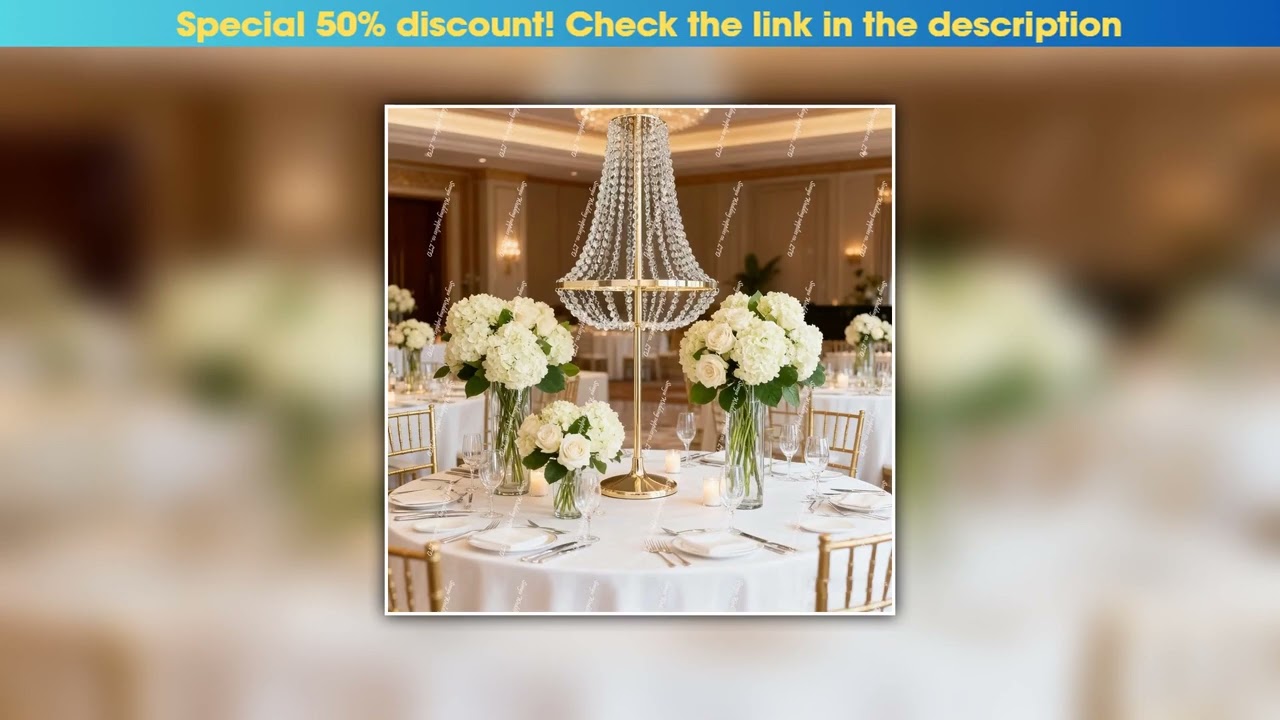 Today Only 12pcs f30 Hot Sale Crystal acrylic  Wedding Centerpiece Table Decoration Wireless LED li