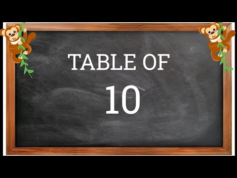 Table Of 10 Table Of TEN Learn Multiplication Table Of 10 X 10 10 KIDZEEE