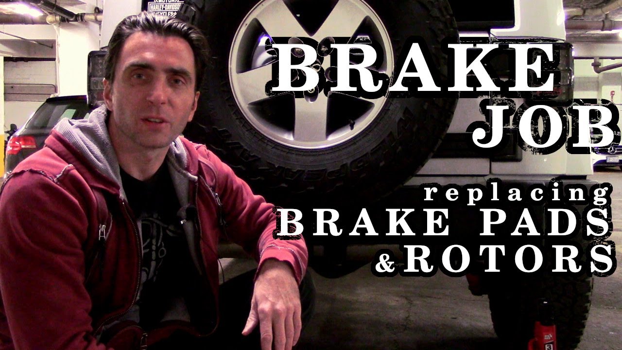 Jeep Wrangler Brake Job – Replacing Brake Pads and Rotors - YouTube