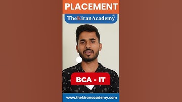 Success Stories: The Kiran Academy Graduates Speak: Hear Their Stories  !!!!!! - Job Placement