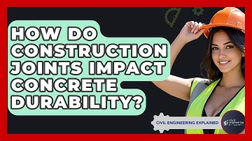How Do Construction Joints Impact Concrete Durability? - Civil Engineering Explained