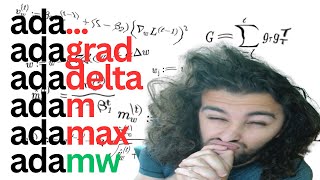 adagrad, adadelta, adam, adamax, adamw, aaaahhhhhh | Deep Learning Study Session