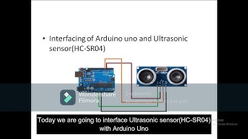 Interfacing of ultrasonic sensor (HC-SR04) with Arduino Uno