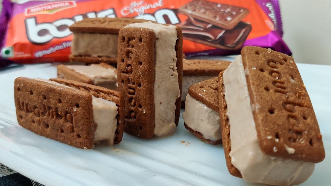 Bourbon Sandwich Ice Cream Easy & Kids Friendly Dessert Recipe How