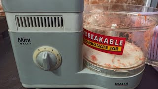 Chopping of Carrot in Inalsa Food Processor (Live Demonstration)