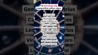 10 Astrologically Compatible Zodiac Signs! | Love9 #astrology #compatibility #lovesigns #bestmatch