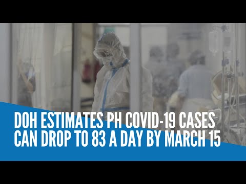 DOH estimates PH COVID-19 cases can drop to 83 a day by March 15