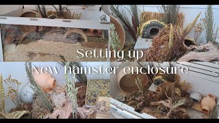 SETTING UP A HAMSTER ENCLOSURE | naturalistic setup for my new hamster!