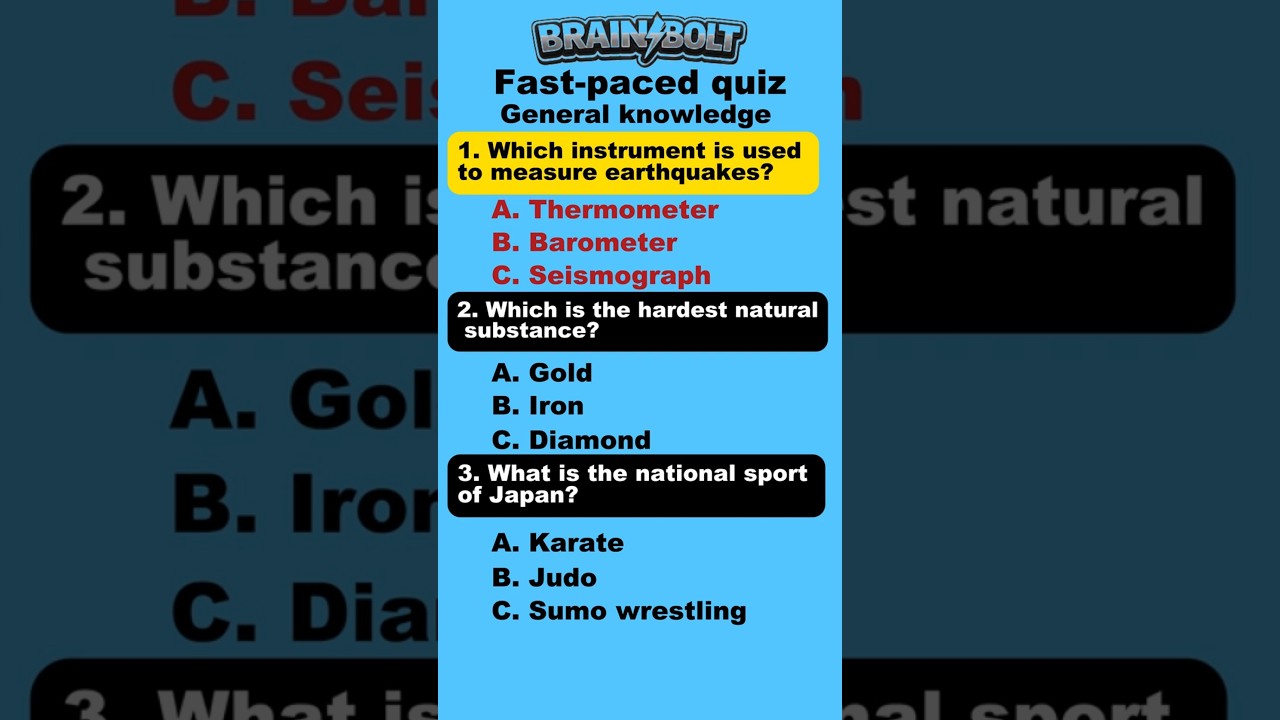 BrainBolt Quiz Number 2