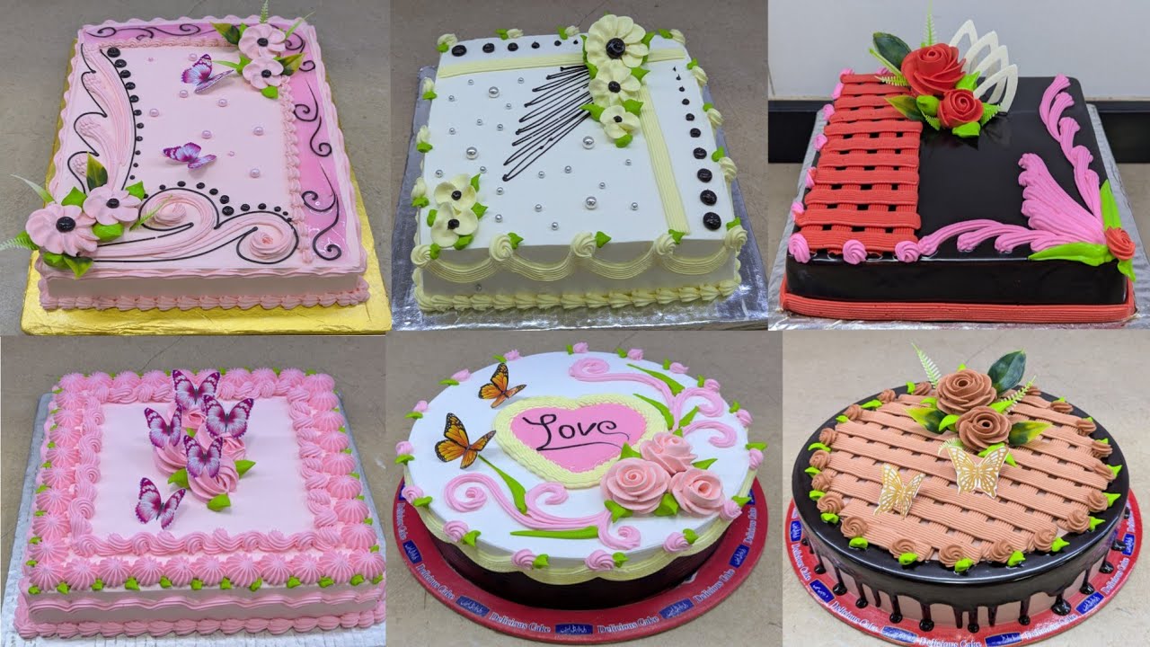Квадратный торт и различные варианты оформления торта. Видео о торте «С днем ​​рождения». Юбилейн...