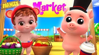 to market to market nursery rhymes for kids by farmees