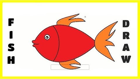 How to Draw Fish in MS Paint | Easy step by step Drawing in PC | Art Holidays