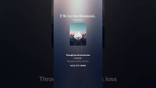If We Are One