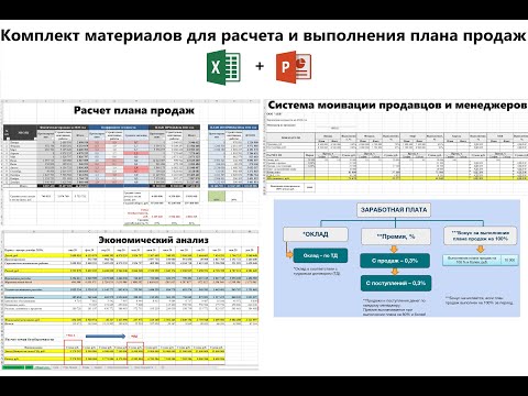 Как рассчитать план продаж - комплект файлов для расчета и ВЫПОЛНЕНИЯ плана!