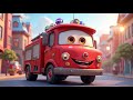 Колеса пожарной машины 🚒 | Веселая песенка для детей про пожарных