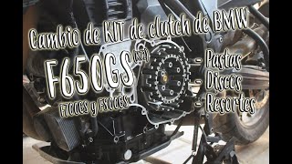 Vlog109 Cambio de clutch BMW F650GS k72 (F700GS, F800GS)